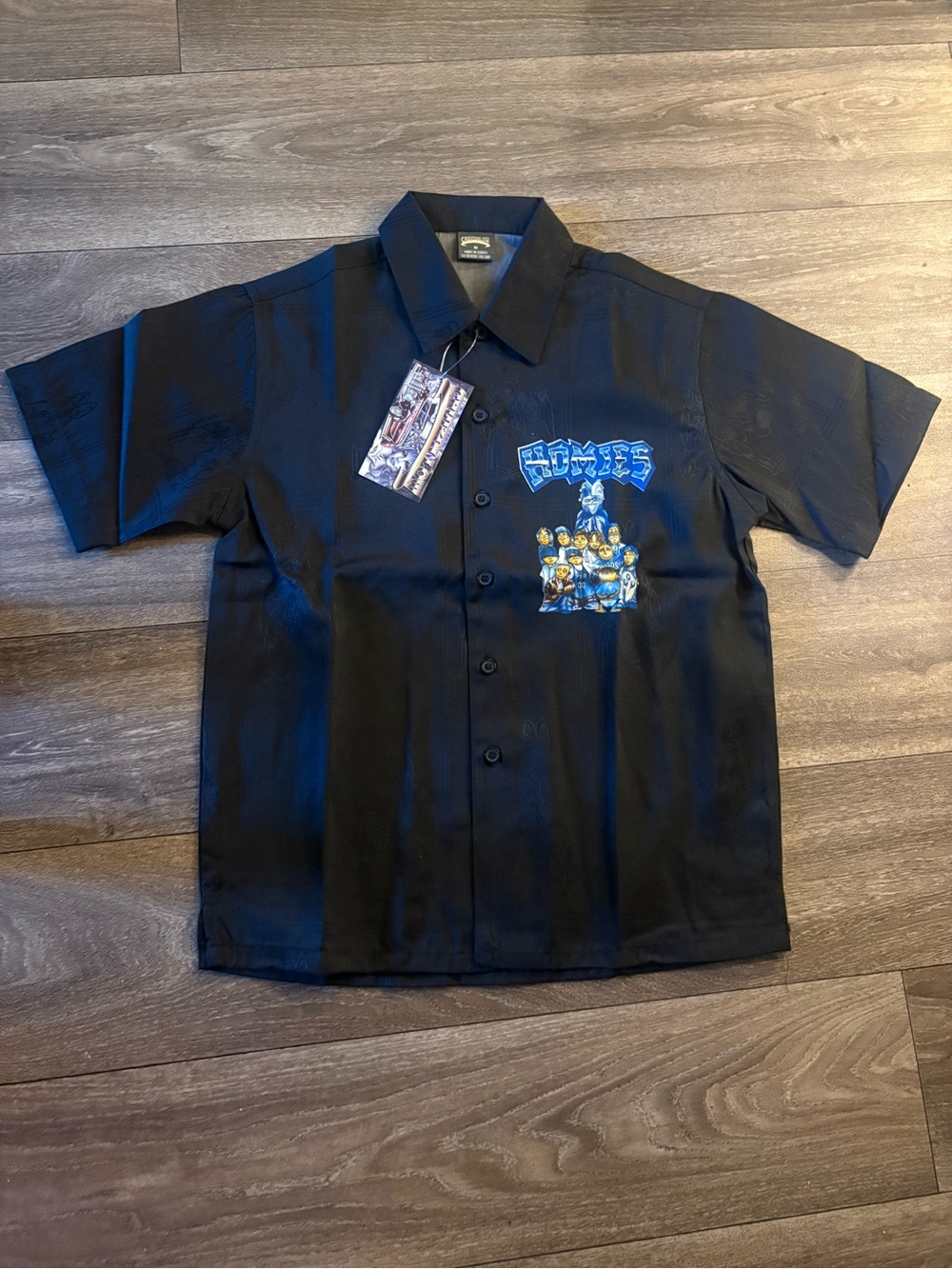Vintage 90’s Cruizin Low Homies Graphic Button Down Shirt  in Black